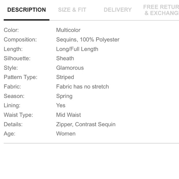 🆕🏆⭐️Colorful sequins midi shirt with front slit - Picture 7 of 7